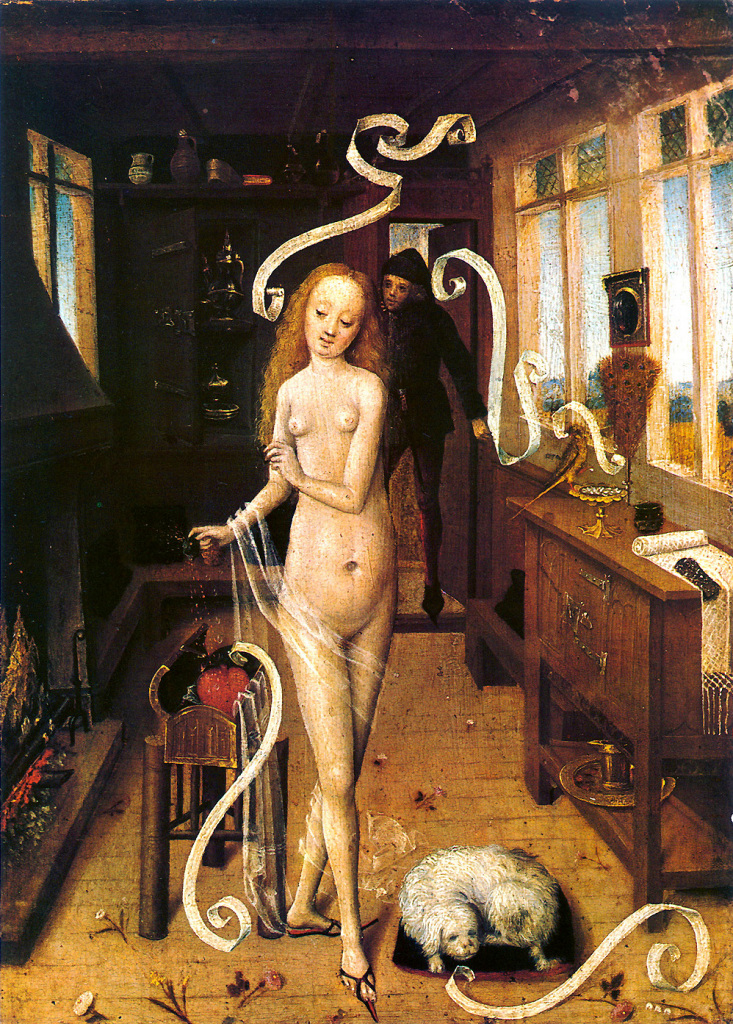 Der Liebeszauber (L'incantesimo d'amore). Autore fiammingo del Basso Reno, Museum der bildenden Künste di Lipsia.